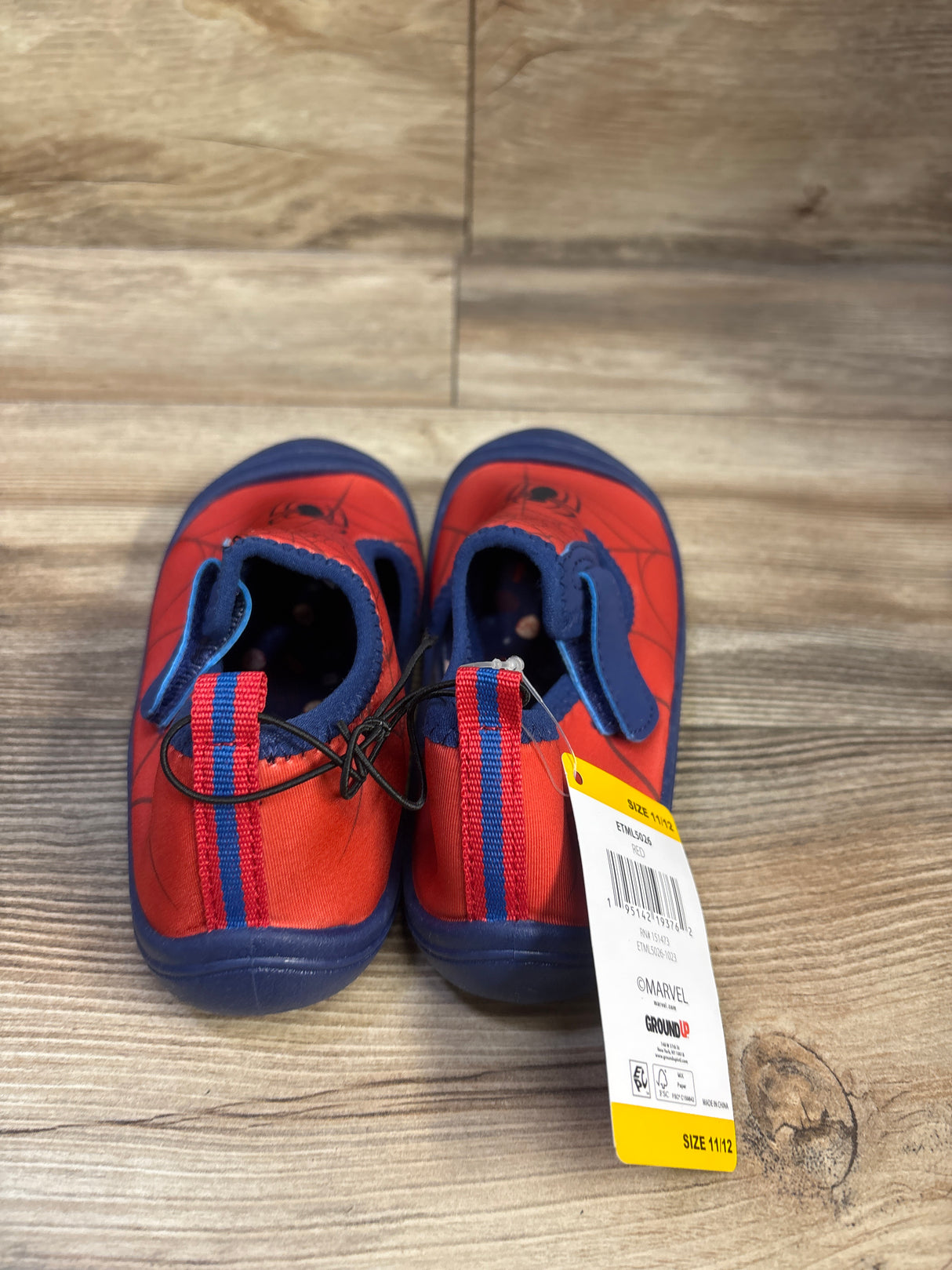 NEW Ground Up Marvel Spider-Man Water Shoes Red sz 11/12c