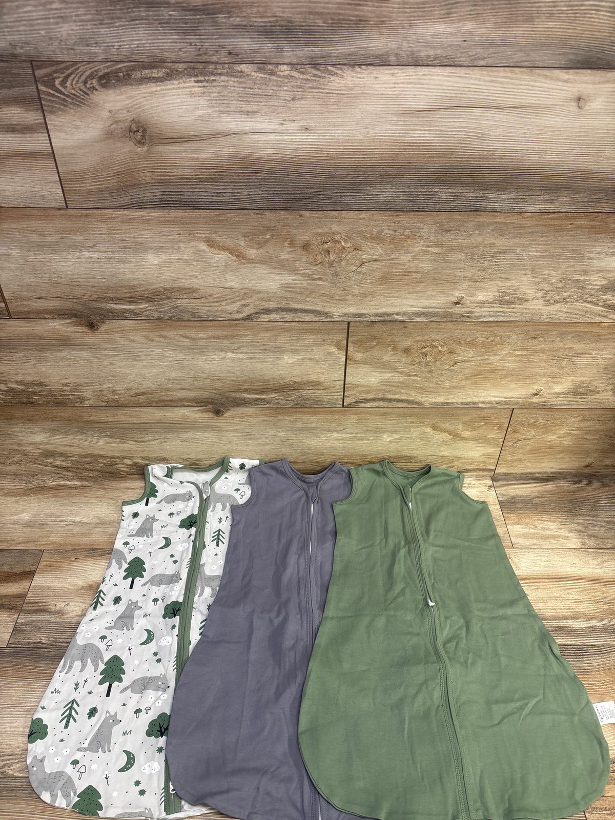 Yoofoss 3pk Sleep Sacks Green sz 0-6m