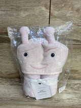 NEW Pottery Barn Baby Butterfly Critter Plush Baby Hooded Towel Pink