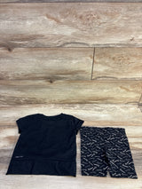 Nike Dri-Fit 2pc Shirt & Shorts Set Black sz 4T
