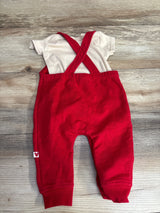 Disney Baby 2pc Mickey Mouse Overalls Set Beige sz 3-6m