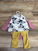 NEW Disney Baby 3pc Minnie Mouse Plush Vest Set Pink sz 6-9m