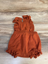 Cat & Jack Ruffled Sweater Romper Bronze sz 6-9m