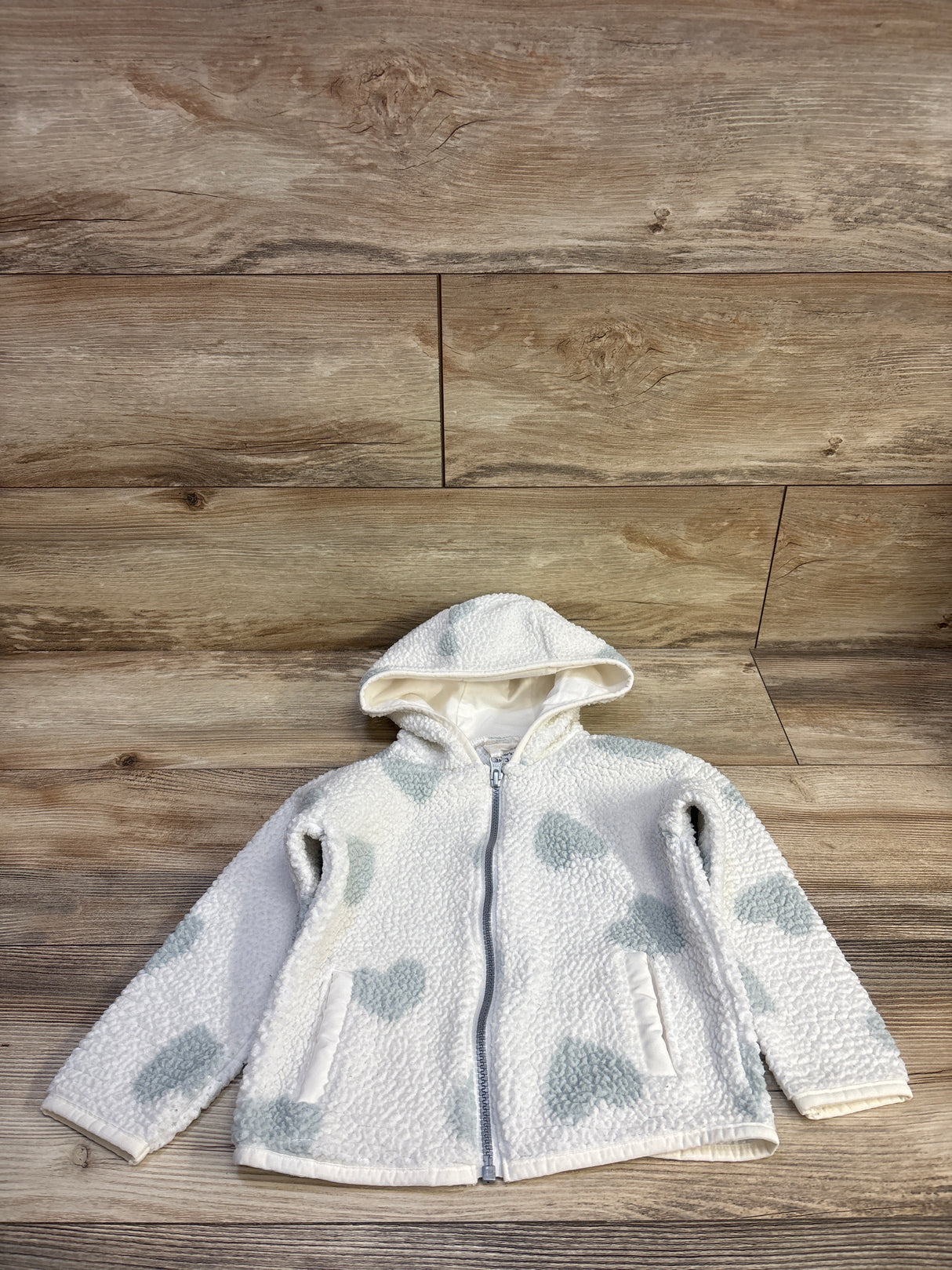 Carter's Full-Zip Sherpa Jacket White sz 3T