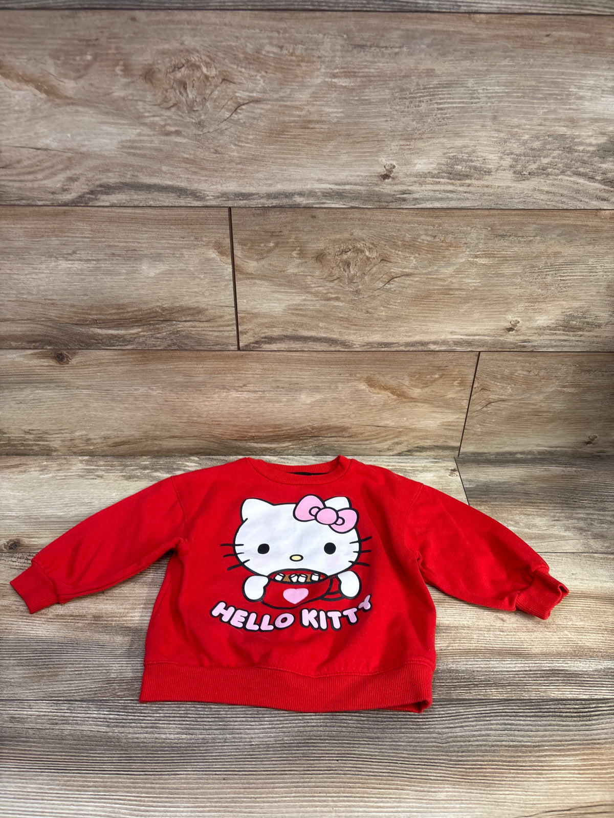 Hello Kitty Pullover Sweatshirt Red sz 2T