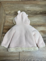 Baby Gap Lined Knit Bear Cardigan Pink sz 6-12m