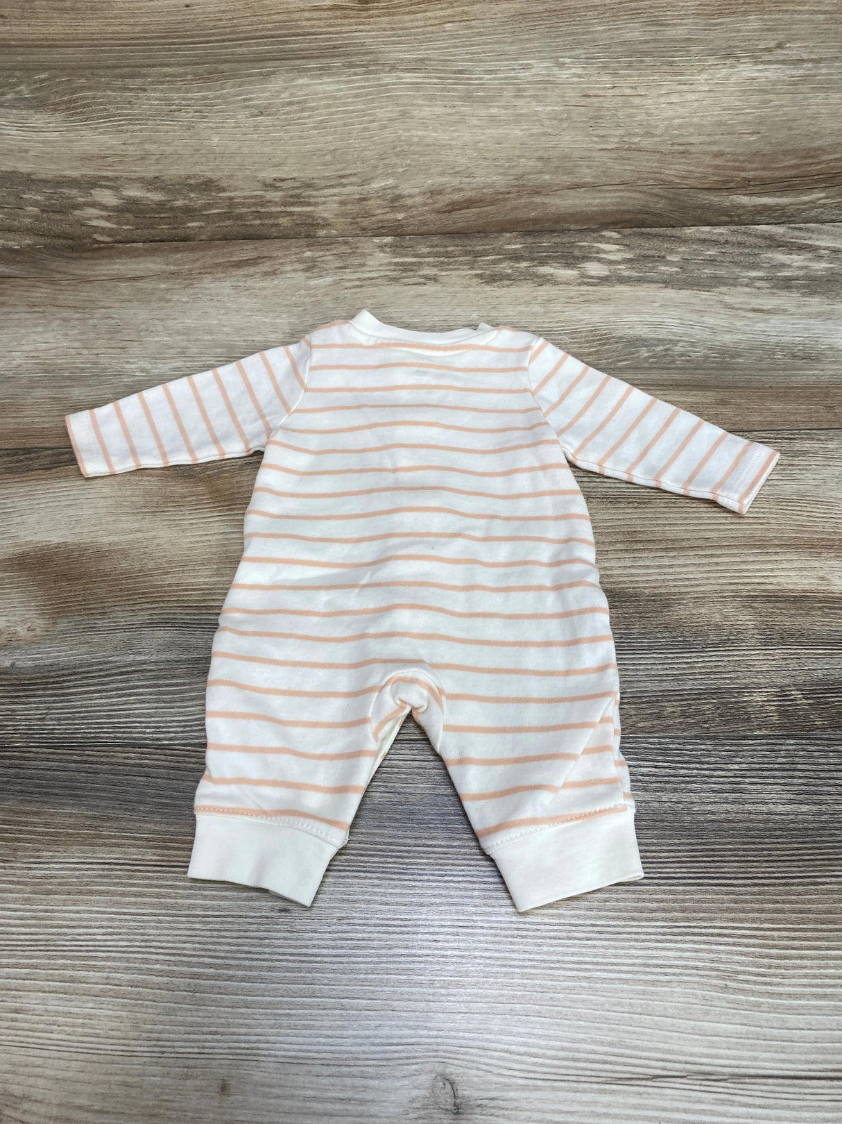 Amazon Striped Coverall Cream sz Newborn