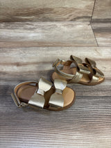 Cat & Jack Ruby Bow Sandals Gold sz 5c