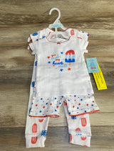 NEW Cutie Pie 4pc You Make My Heart Melt Pajama Set White sz 12m - Me n Mommy To Be