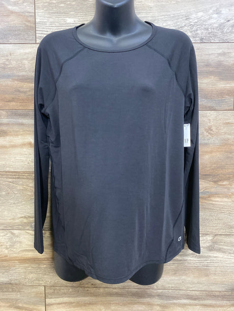 NEW Gap Maternity Breathe Long Sleeve Shirt Black sz Medium - Me n Mommy To Be