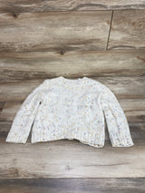 Oshkosh Confetti Cable Knit Sweater White sz 5T