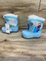 NEW Toddler Girls' Frozen Light-Up Winter Snow Boots sz 6c