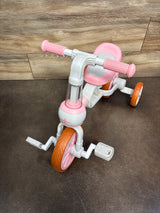 KORIMEFA 3-in-1 Kids Tricycle, Pink