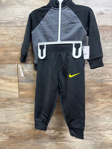 New Nike 2pc tracksuit for baby size 12m in black and grey