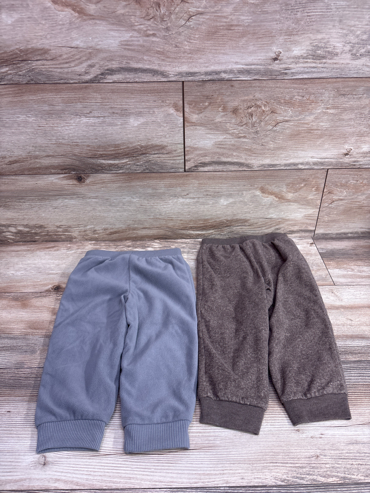 Simple Joys 2pk Fleece Joggers Grey/Brown sz 24m