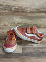 Vans Old Skool V 'Sunrise Glitter' Sneakers Orange sz 13c