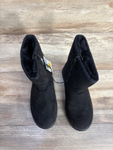 NEW Cat & Jack Arlo Faux Fur Lined Booties Black sz 1Y