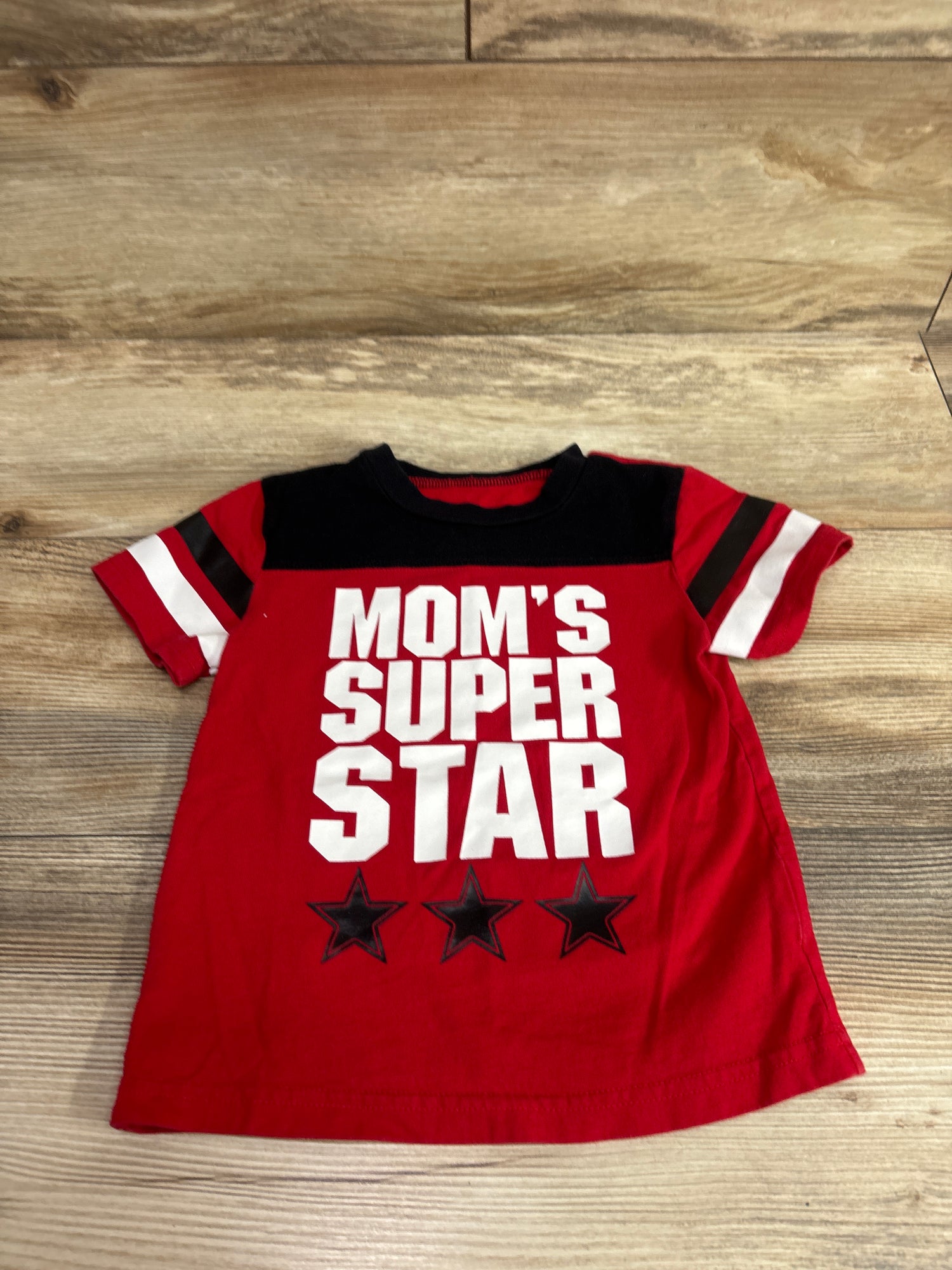 Okie Dokie Mom's Super Star Shirt Red sz 3T
