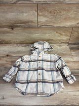 Old Navy Hooded Flannel Beige sz 2T