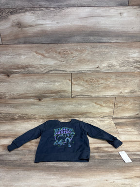 Kids' Black Panther graphic sweatshirt with long sleeves on wood background