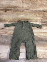 Little Planet Organic Gauze Polo Coverall Green sz 9m