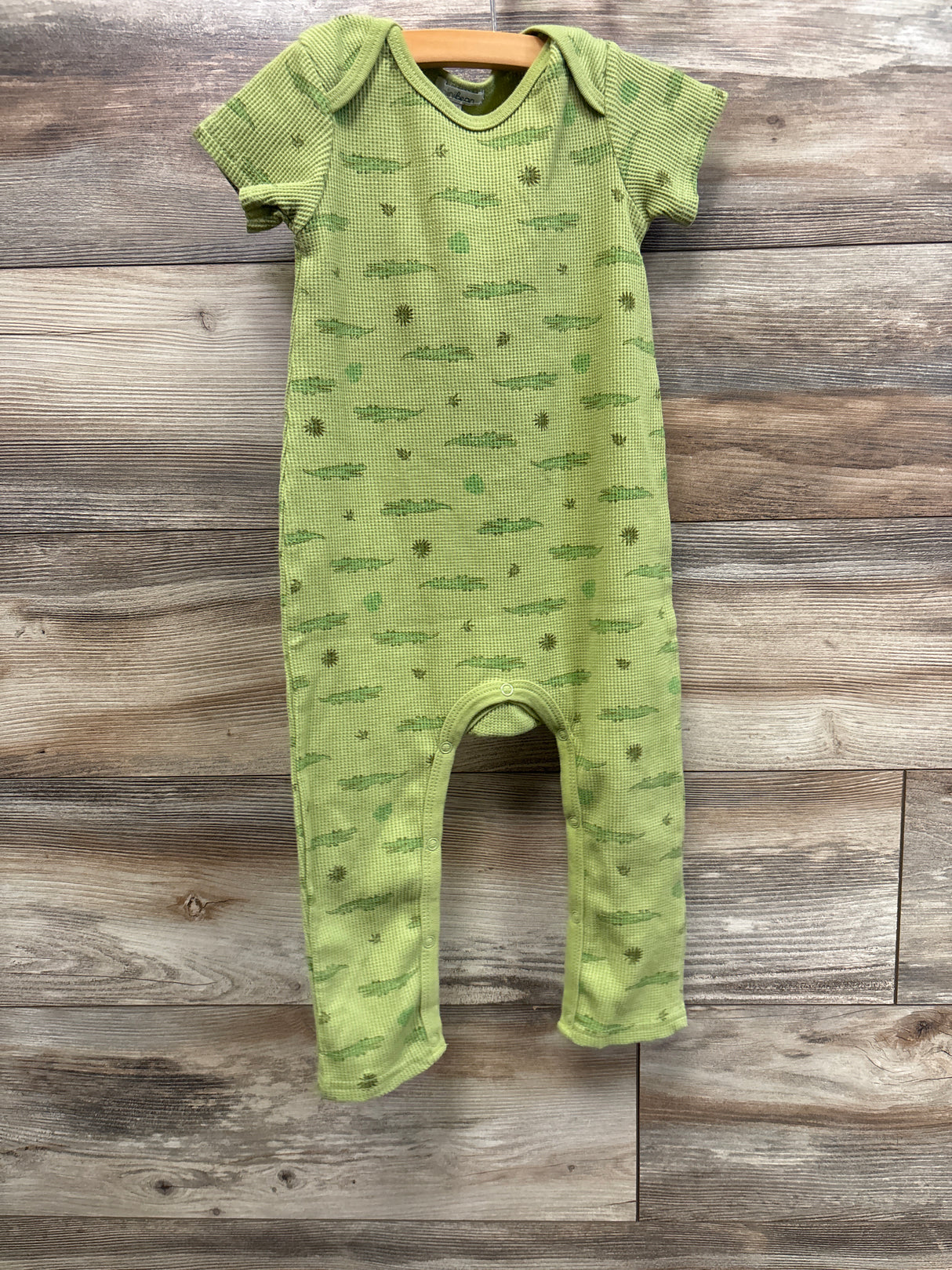 Minibean Waffle Knit Jumpsuit Green sz 24m