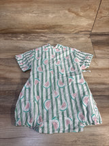 Chuya Kimono Style Watermelon Shortie Romper White sz 9m