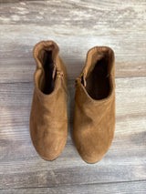 Cat & Jack Penelope Zipper Booties Cognac sz 9c