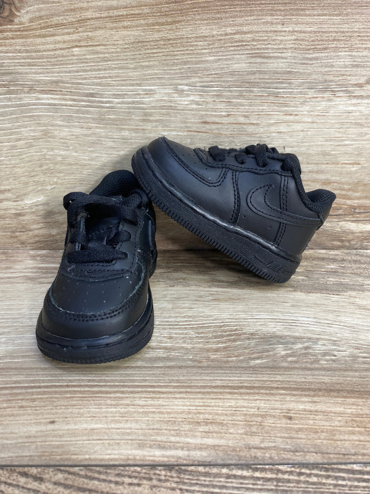 Nike Air Force 1 '06 TD 'Triple Black' Sneakers sz 4c