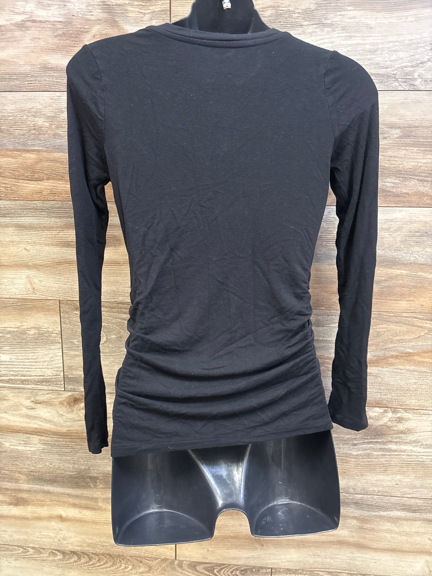 Motherhood Maternity Ruched Shirt Black sz XS