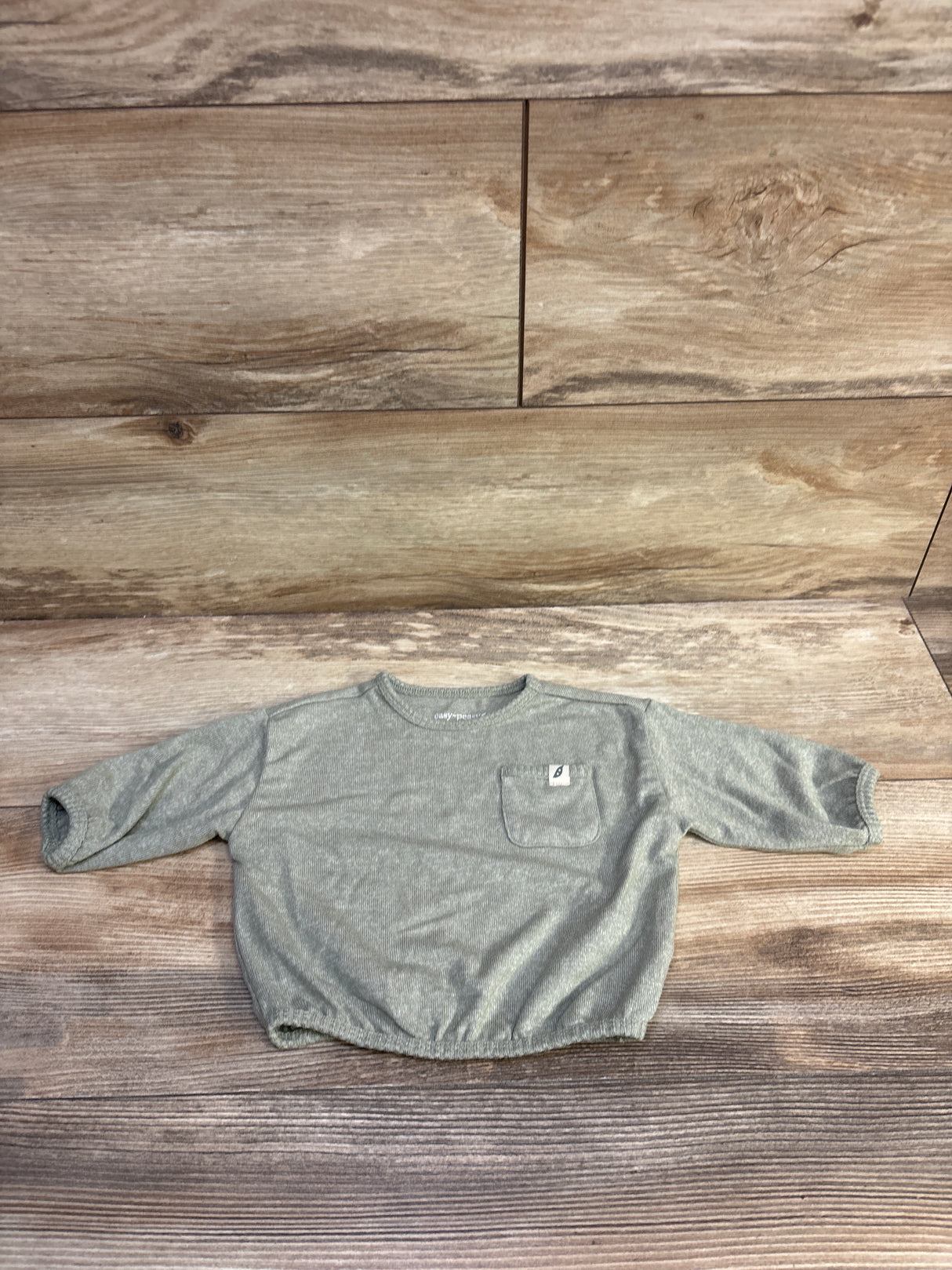 Easy Peasy Long Sleeve Shirt Green sz 0-3m