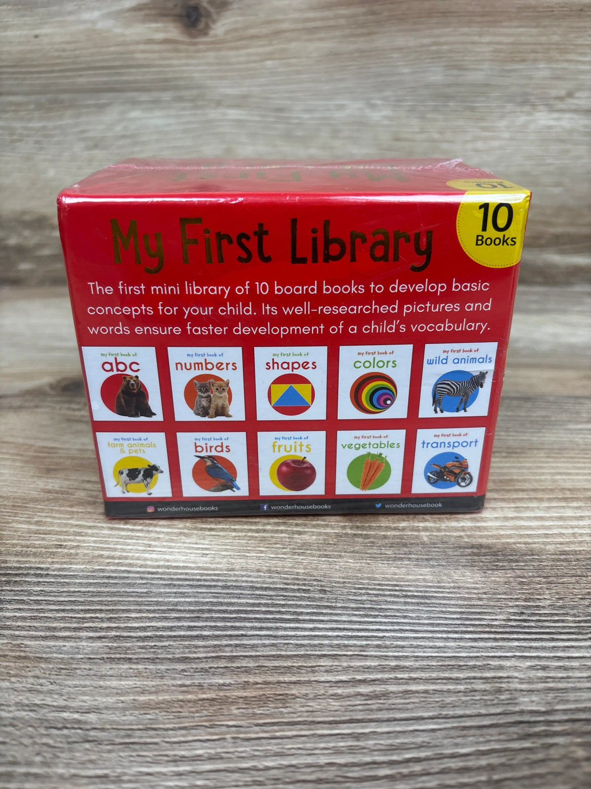 NEW Wonder House My First Library 10pk Board Book Set