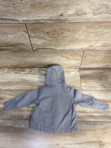 Hanes Full Zip Hoodie Grey sz 6-12m
