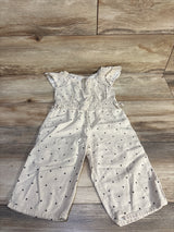 Oshkosh Polka Dot Jumpsuit Beige sz 2T