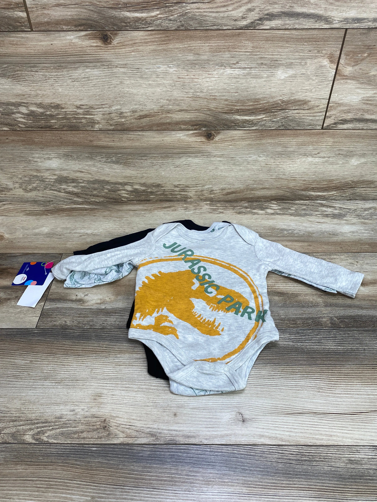 NEW Welcome To The Universe 3pk Jurassic Park Bodysuits Black sz 3-6m