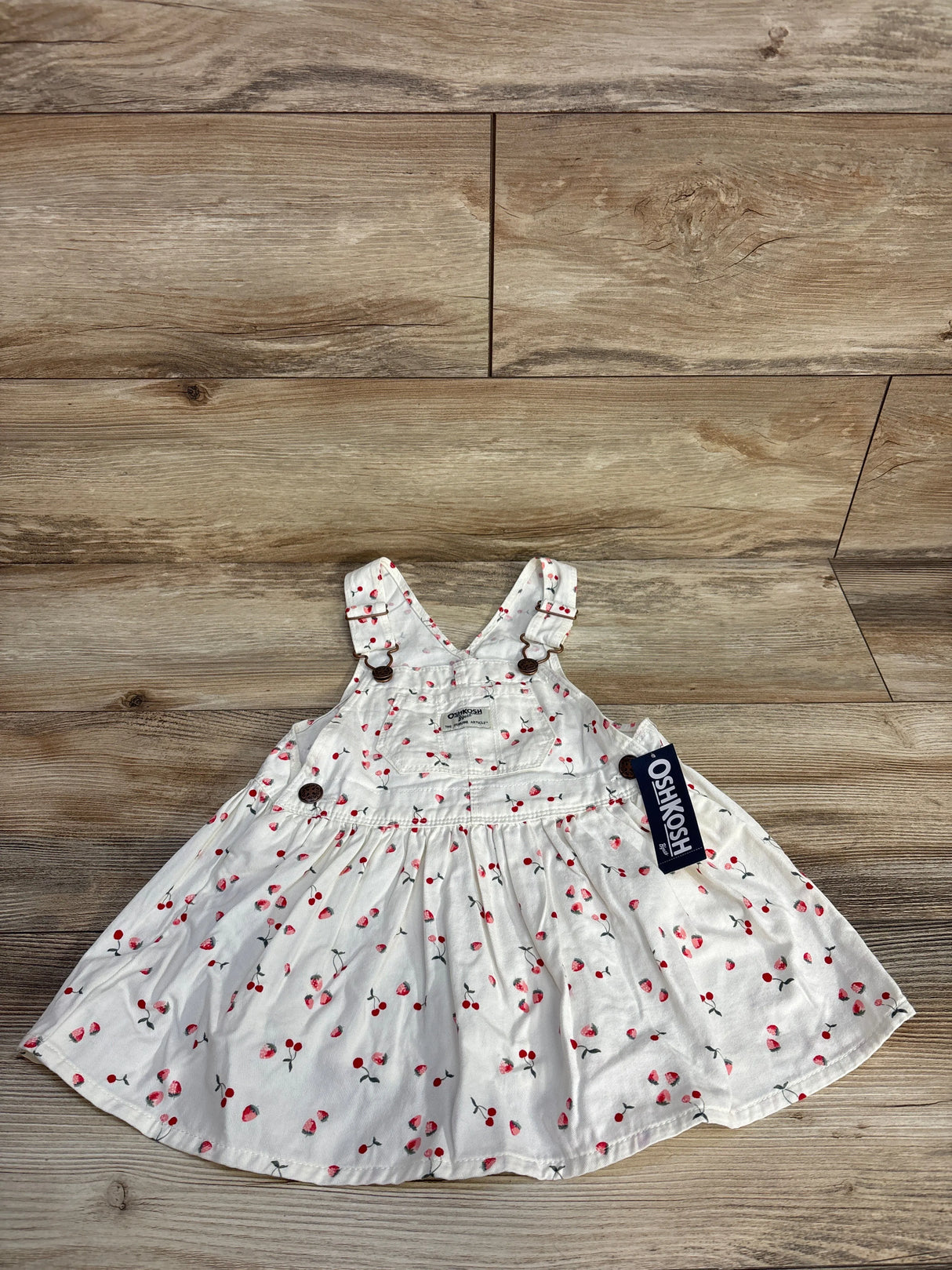 NEW OshKosh Cherry Print Skirtall Cream sz 2T