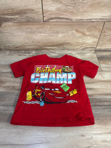 Disney Pixar Cars Birthday Champ Shirt Red sz 5T