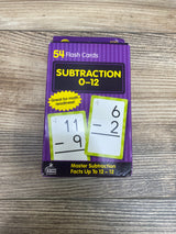 Brighter Child 54 Flash Cards Subtraction 0-12 Ages 6+