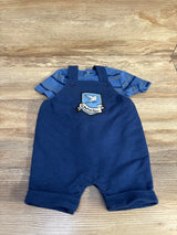 Harry Potter 2pc Ravenclaw Shirt & Shortall Blue sz 6m - Me n Mommy To Be