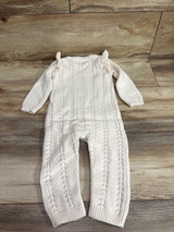 Old Navy Sweater Knit Ruffled Coverall Ivory sz 12-18m