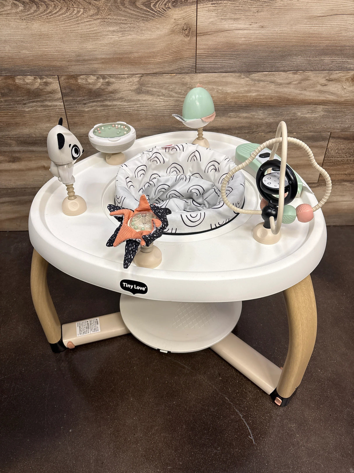 NEW Tiny Love 5-in-1 Here I Grow Stationary Activity Center Black & White