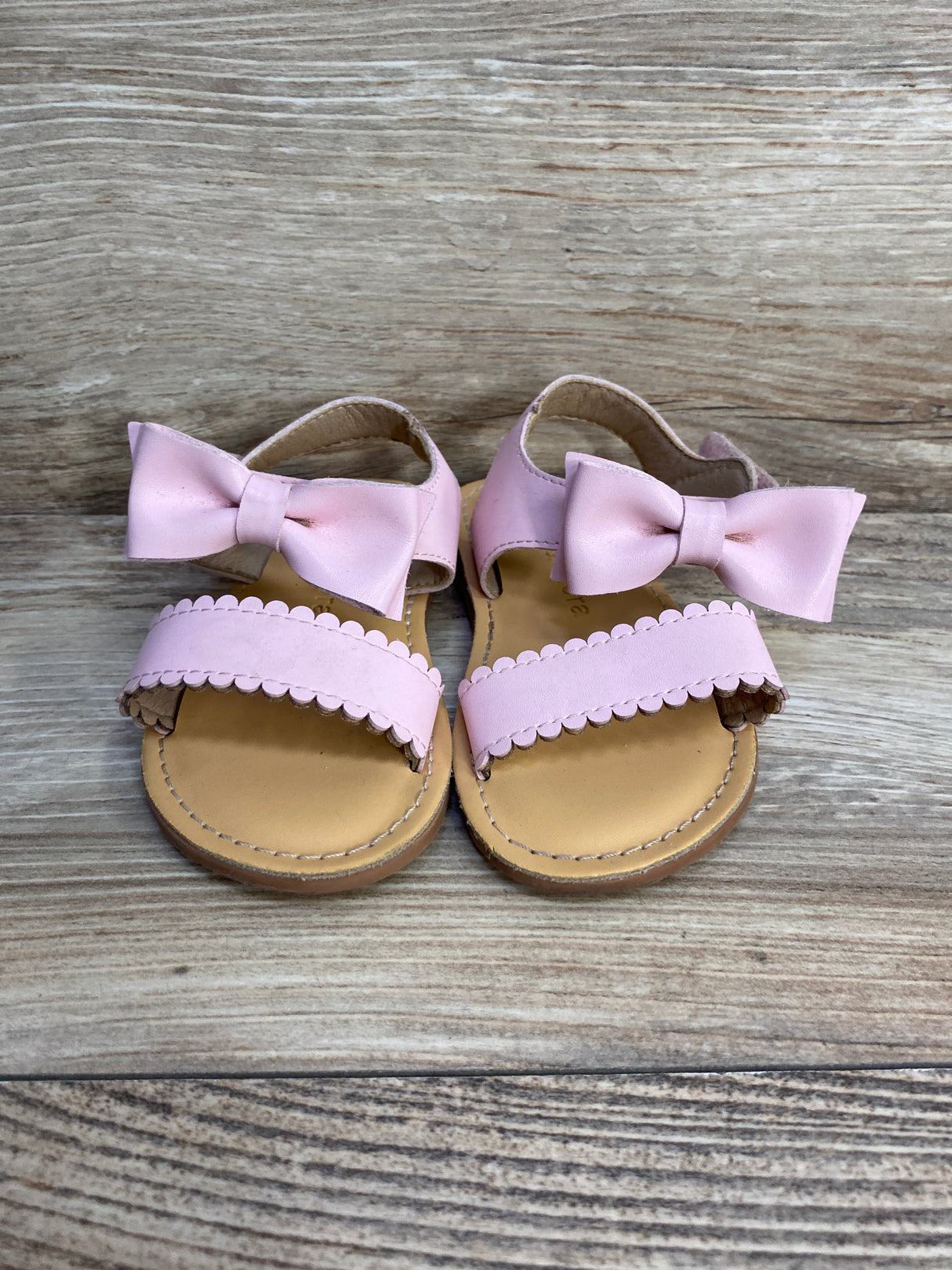 Felix & Flora Open-Toe Pink Bow Sandals sz 6c