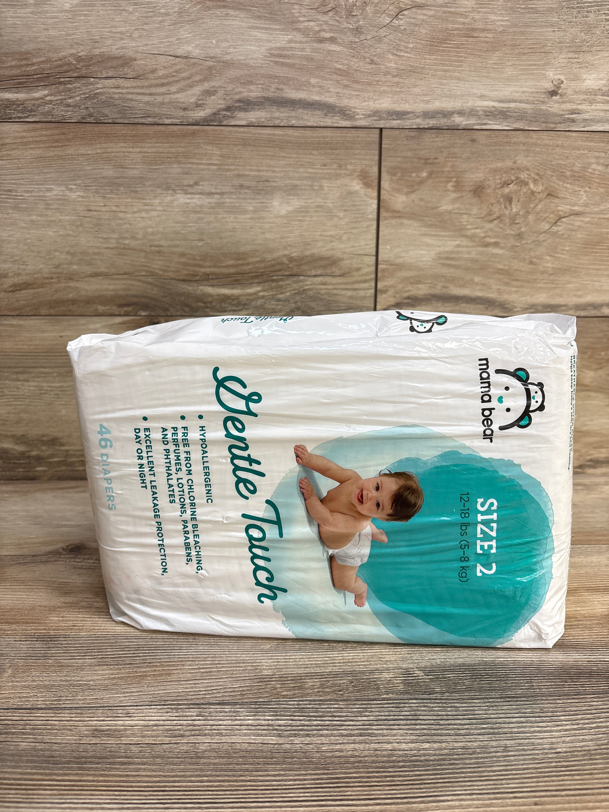 NEW Mama Bear Gentle Touch Diapers, 46ct. Size 2