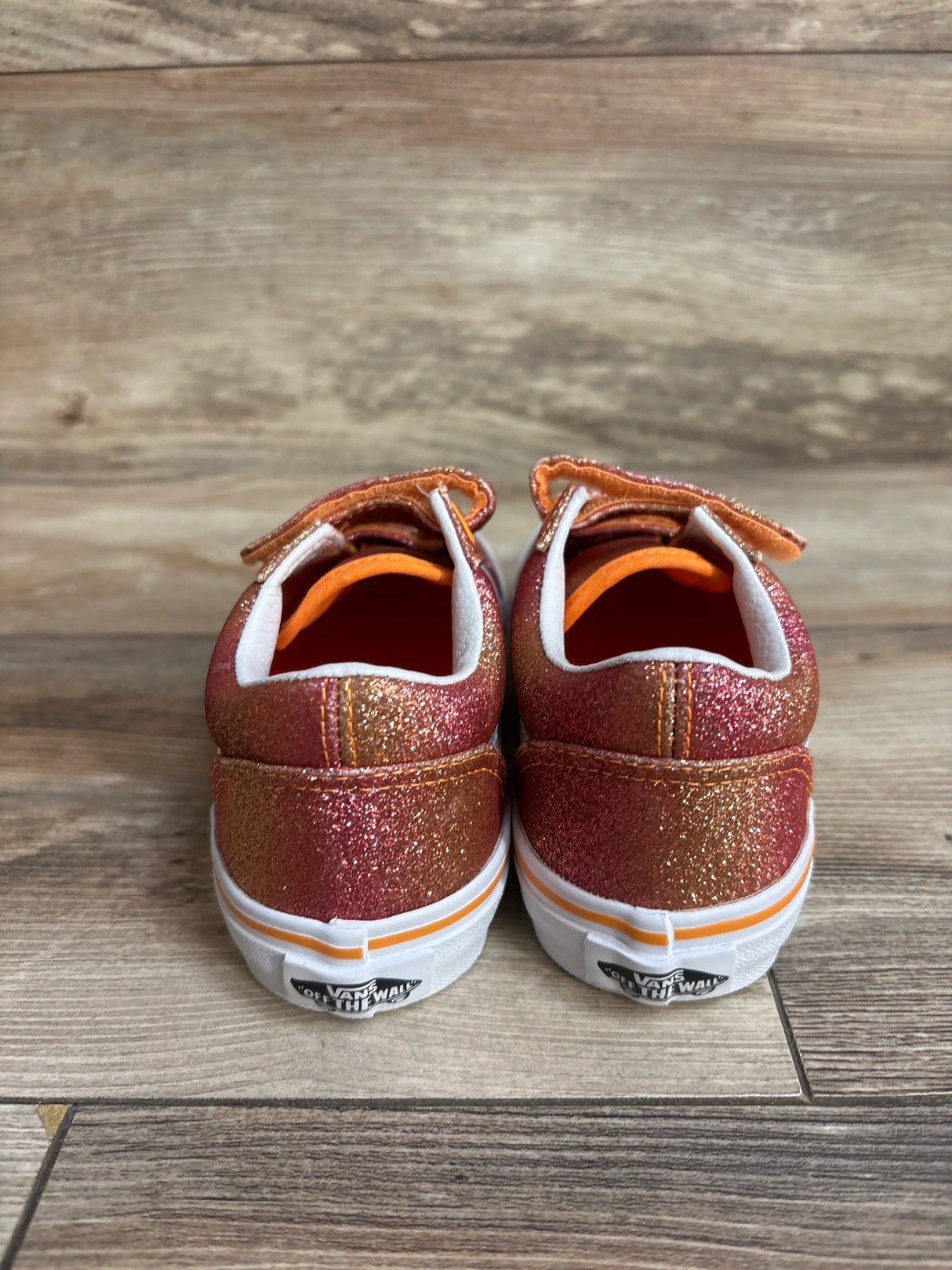 Vans Old Skool V 'Sunrise Glitter' Sneakers Orange sz 13c