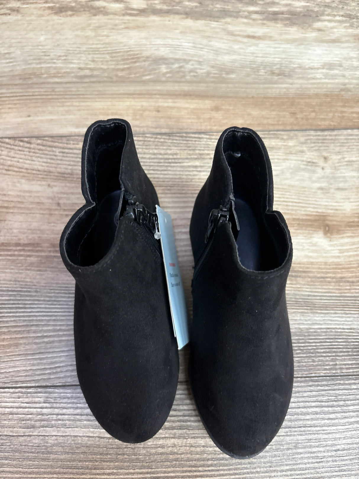 NEW Cat & Jack Penelope Zipper Booties Black sz 8c