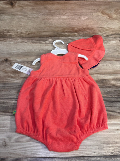 NEW Offspring Terry Cloth Romper & Hat sz 9m - Me n Mommy To Be