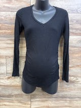 Motherhood Maternity Ruched Shirt Black sz XS