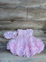 Nannette Baby 2pc Rosette Dress & Bloomers Pink sz 24m