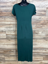 Smallshow Nursing Maxi Maternity Dress Green sz Medium