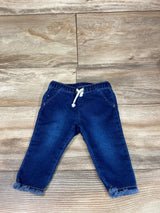 Cat & Jack Raw Edge Hem Pants Blue sz 0-3m